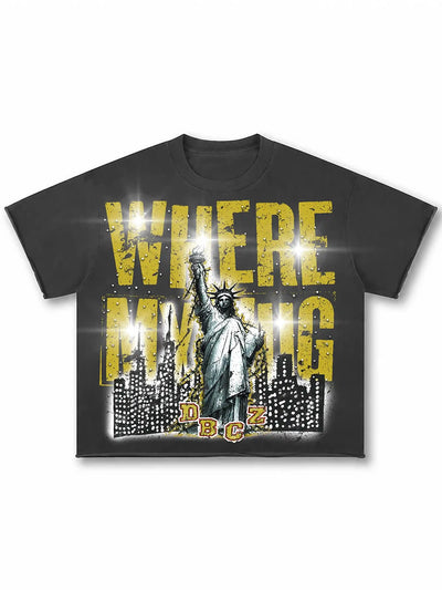 Liberty Slogan Vintage Tee-656