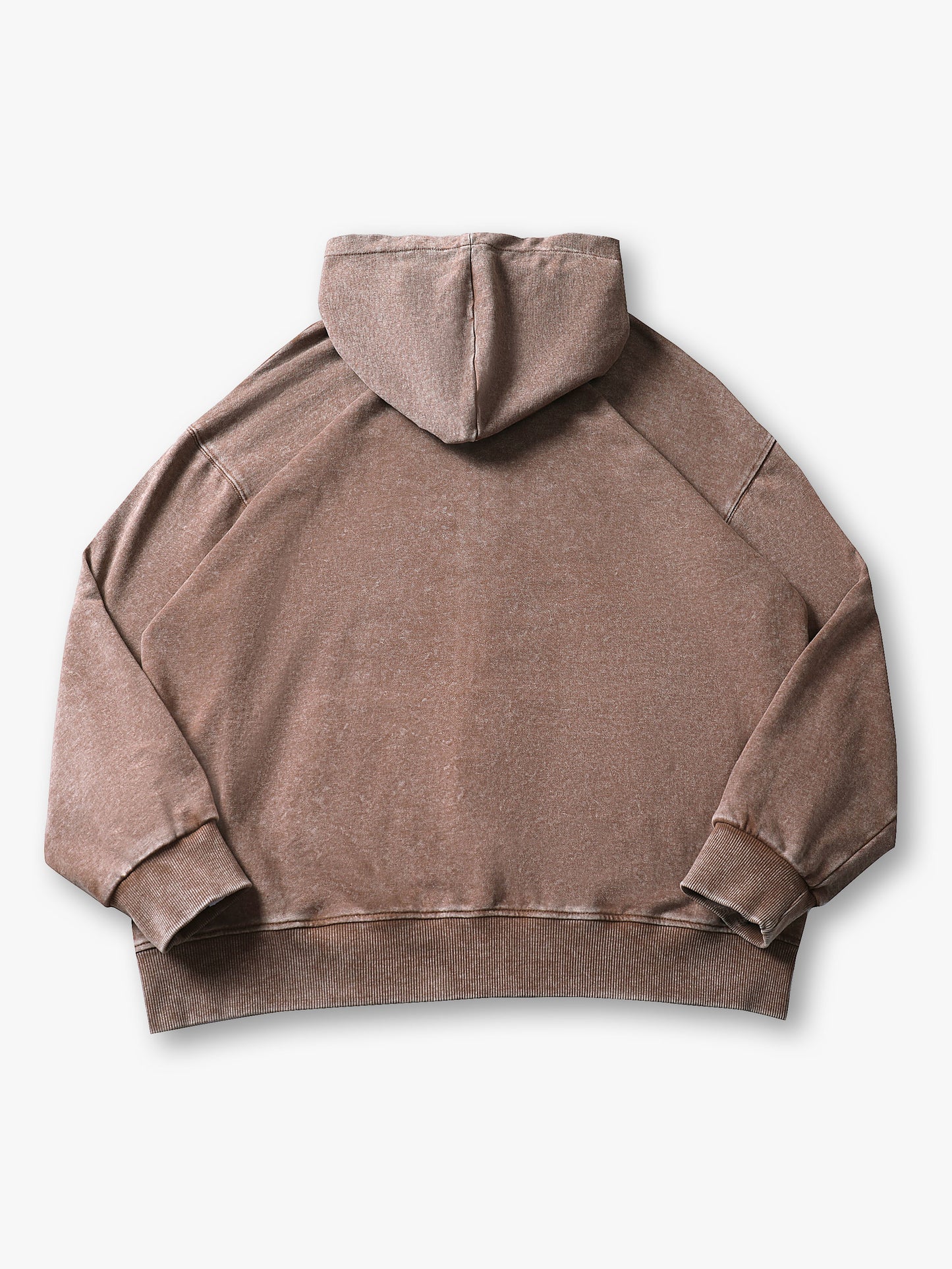 Sudadera retro marrón con dibujo de niño y estampado gráfico