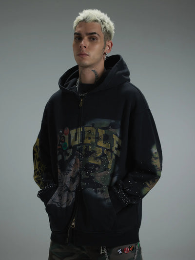 Royal Angel Zip Hoodie-415