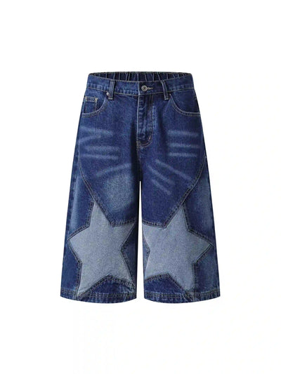 Starry Street Denim Shorts-S1094