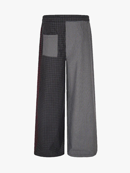 Plaid Patch Street Pants-S1060