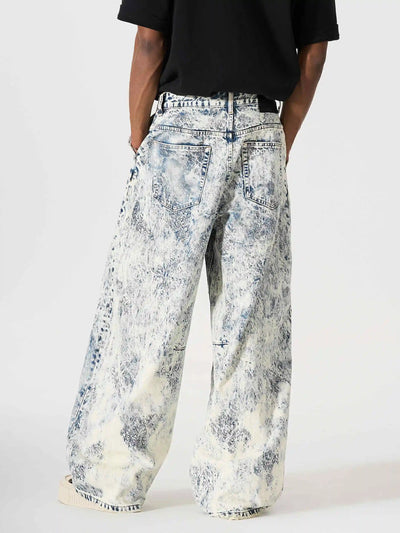 Embroidered Wide-Leg Cotton Pant-S1205