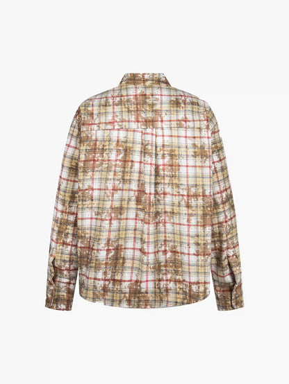 Graphic Plaid Street Shirt -s958