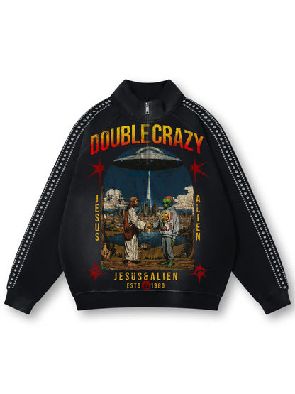 Jesus & Alien Connection Hoodie-327