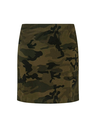 Mini-jupe rayée camouflage Y2K-S1215