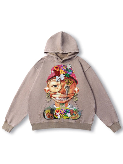Puppet Chaos Retro hoodie-359