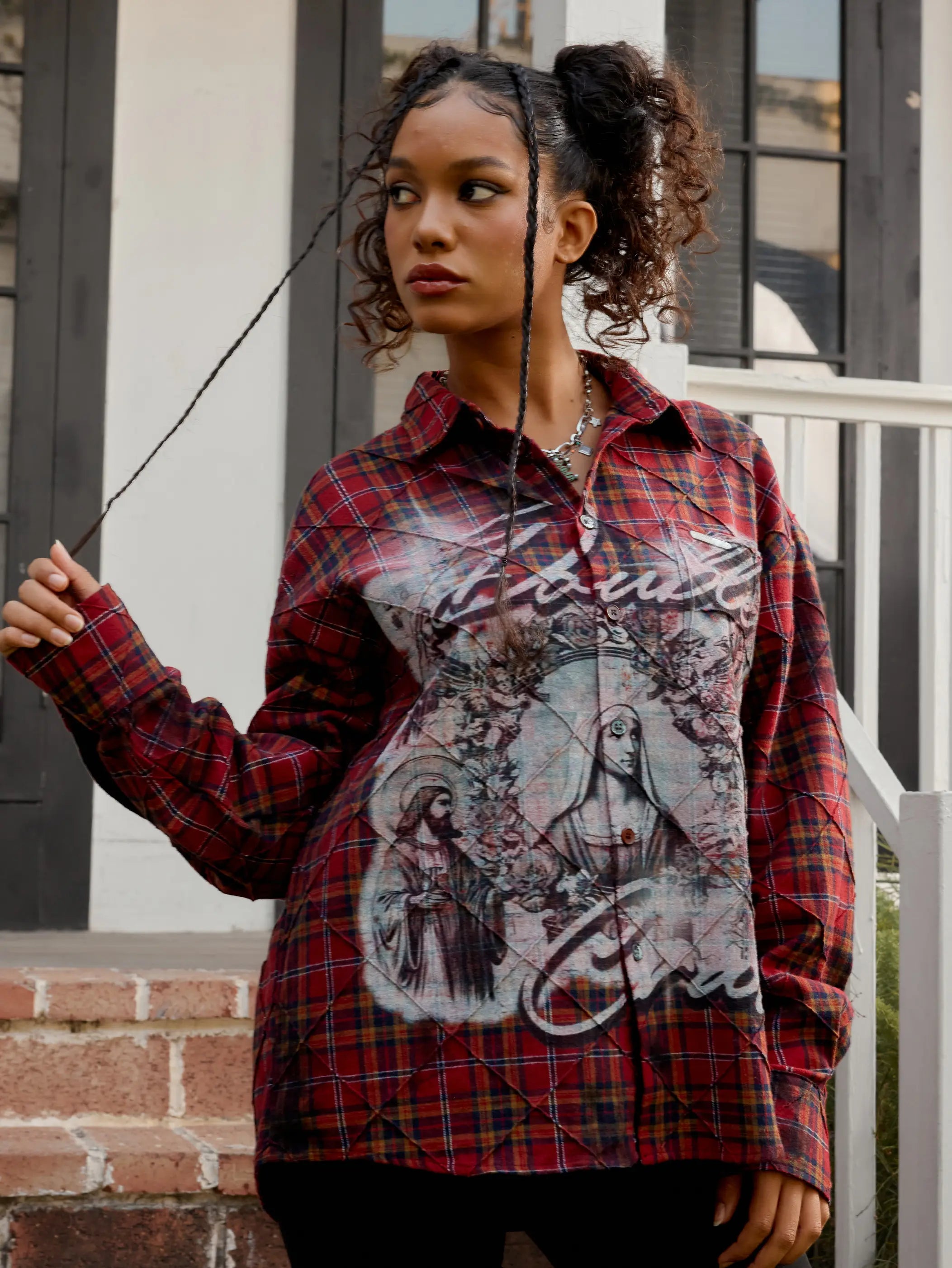 Halo Plaid shirt-388