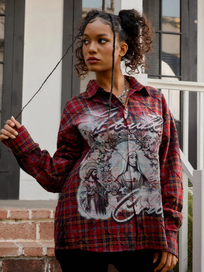 Halo Plaid shirt-388