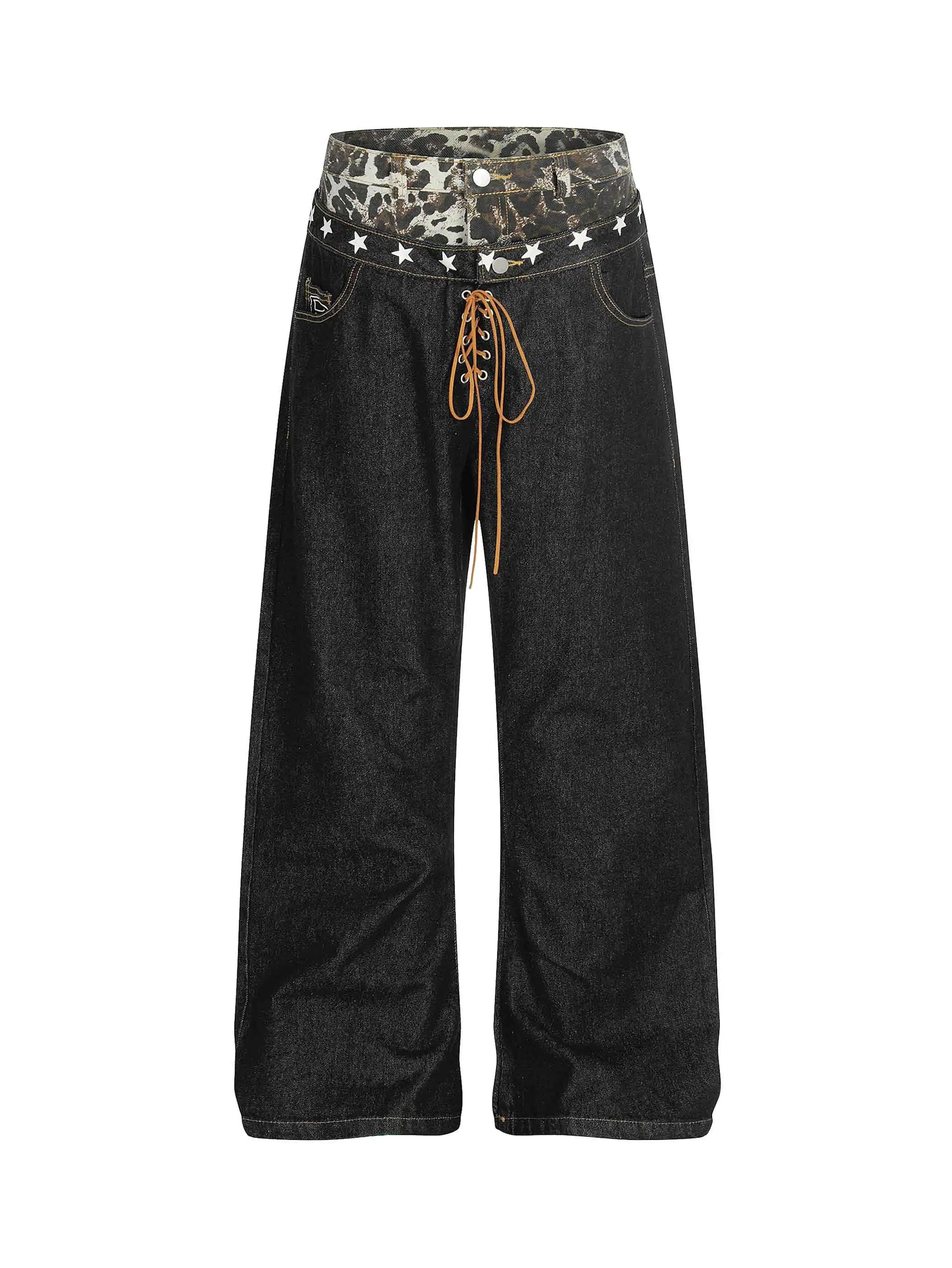 Layered Star Denim Jean-S1169
