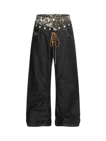Layered Star Denim Jean-S1169