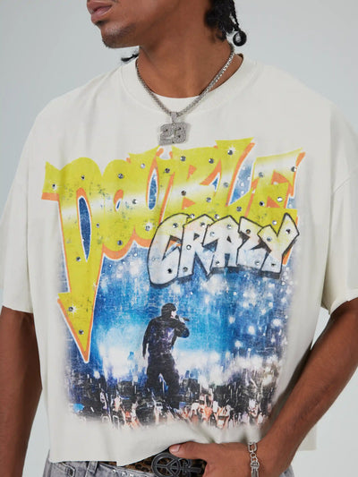 Distressed Rockstar Faded Tee-617