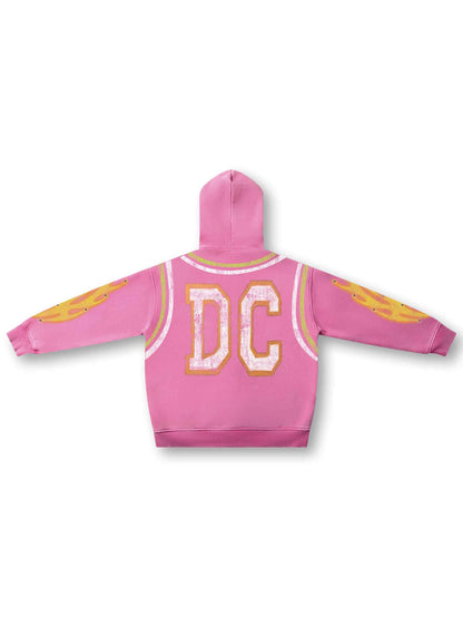 Flame Burst Zip Hoodie-379