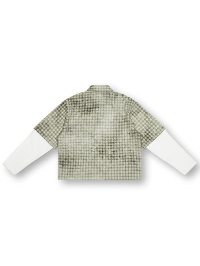 Studded Afro Plaid Shirt-703