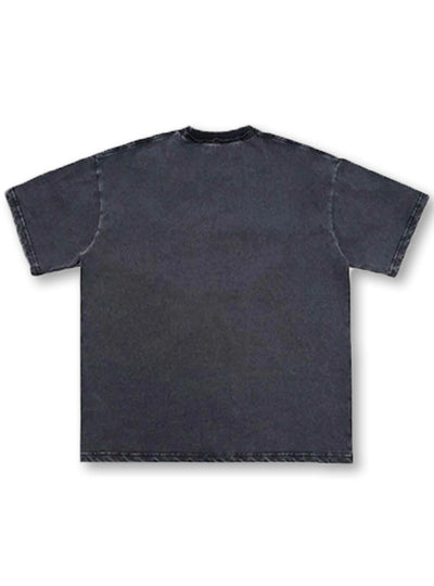 Vintage Cross Gemmed Grunge Tee-462