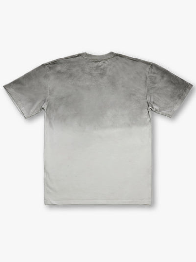 DOUBLECRAZY Camiseta Vintage de Gradiente de Diamantes con Hombre en Llamas-041