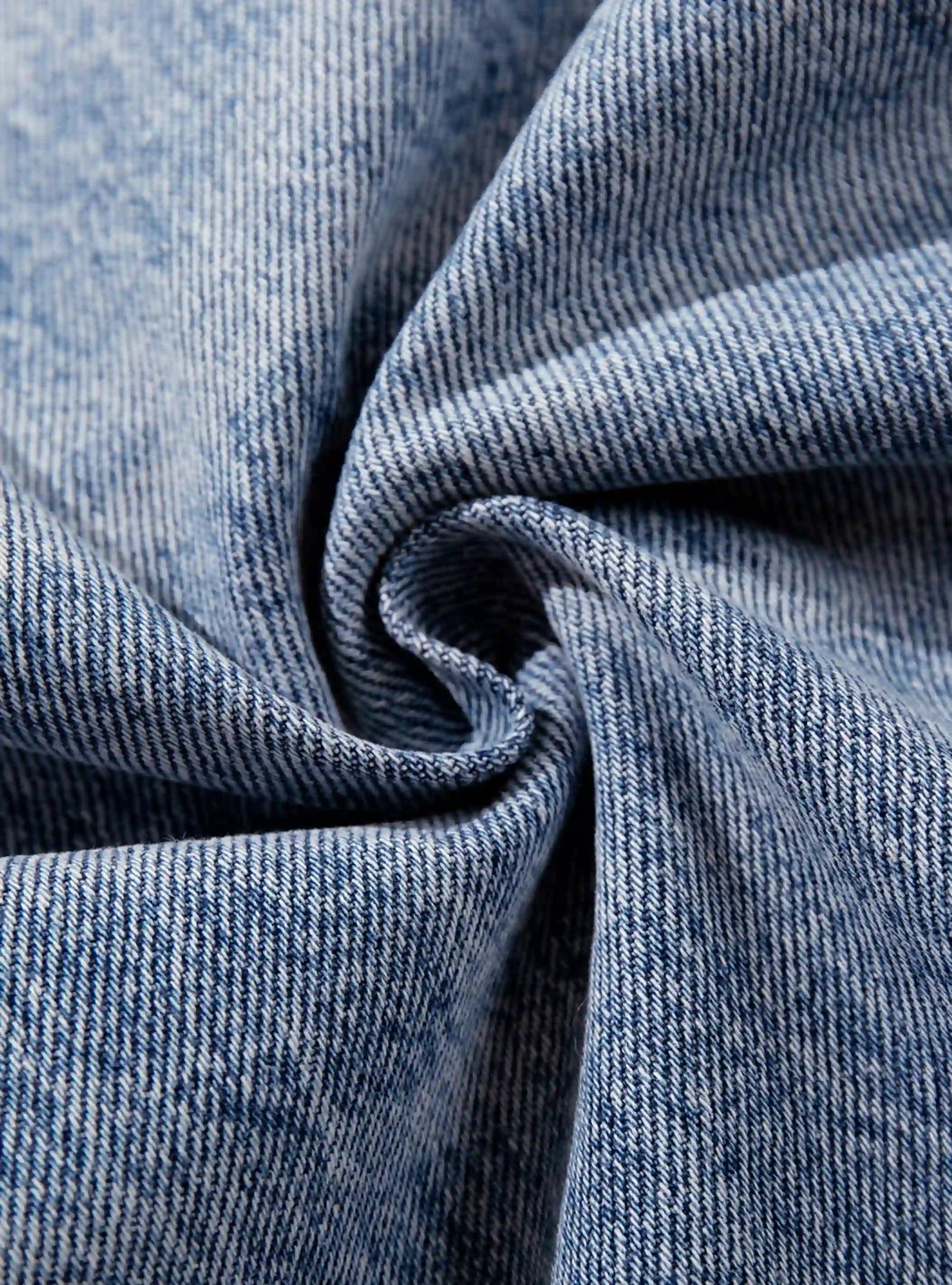 Cow-Print Western Denim Jeans-S1195