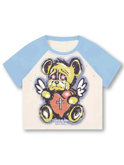 Vintage Boxy Airbrush Bear Tee-442