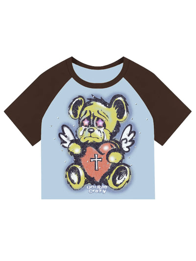 Vintage Boxy Airbrush Bear Tee-442