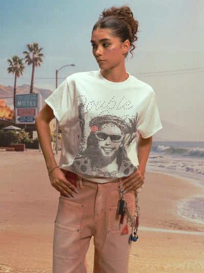 Débardeur Saint Vintage avec Strass-458