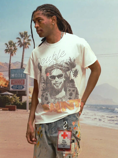 Débardeur Saint Vintage avec Strass-458