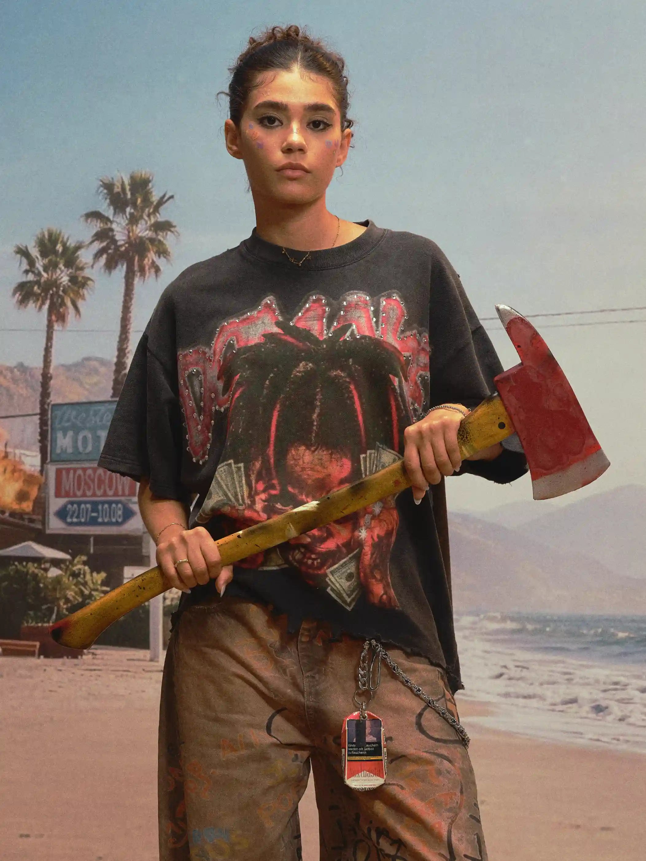 Iced Rage Distressed Tee-460