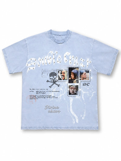 Vintage Frayed Rhinestone Tee-469