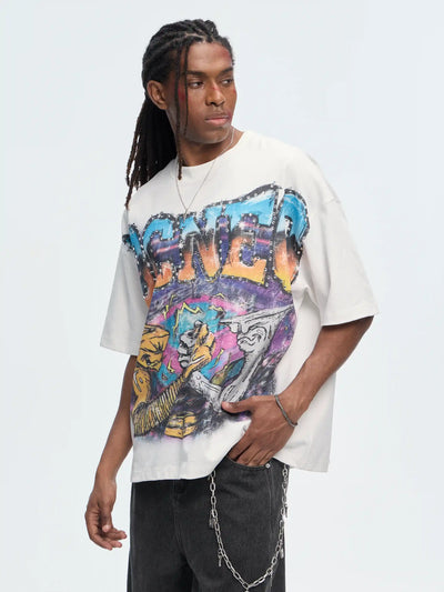 T-shirt Boxy Strass Aérographe-470