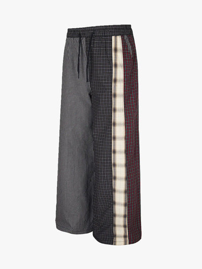 Plaid Patch Street Pants-S1060