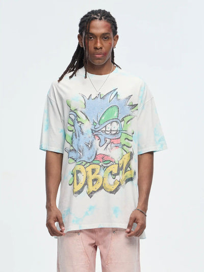 T-shirt graphique tie-dye Edgy Bling-484