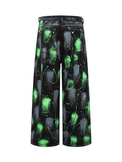Neon Splash Trap Jeans-S1194