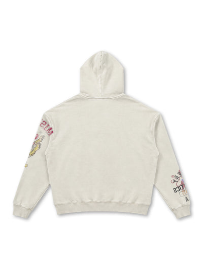 Sweat à capuche léopard Misery Rose-808