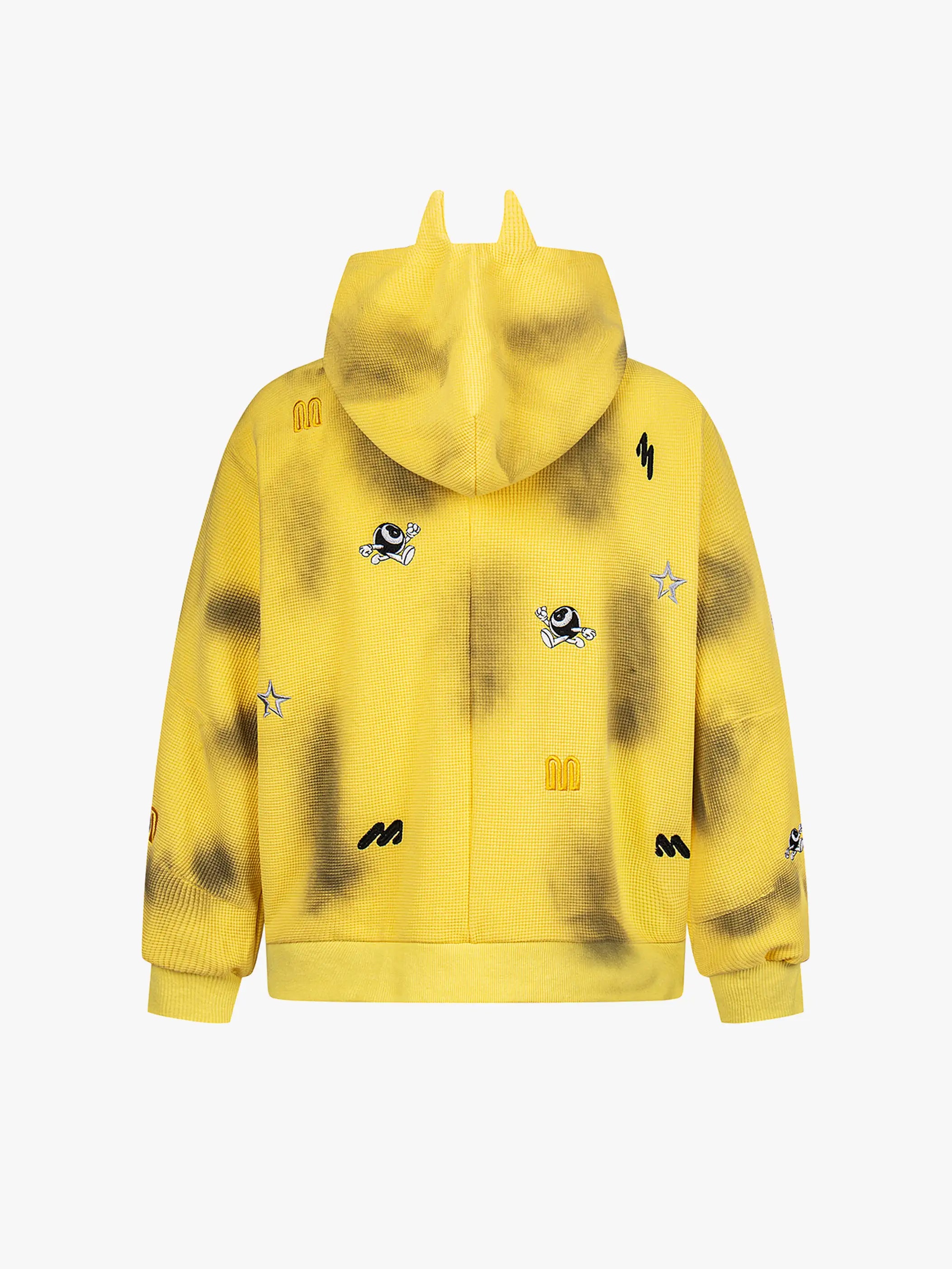 Space M8 Alien Graphic Zip Hoodie-S1122