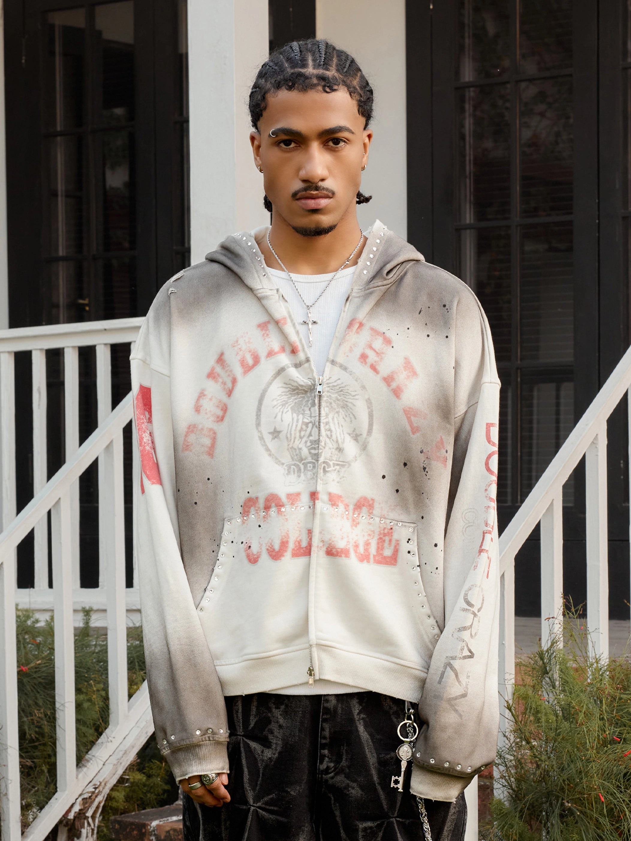 Crazy College hoodie-374