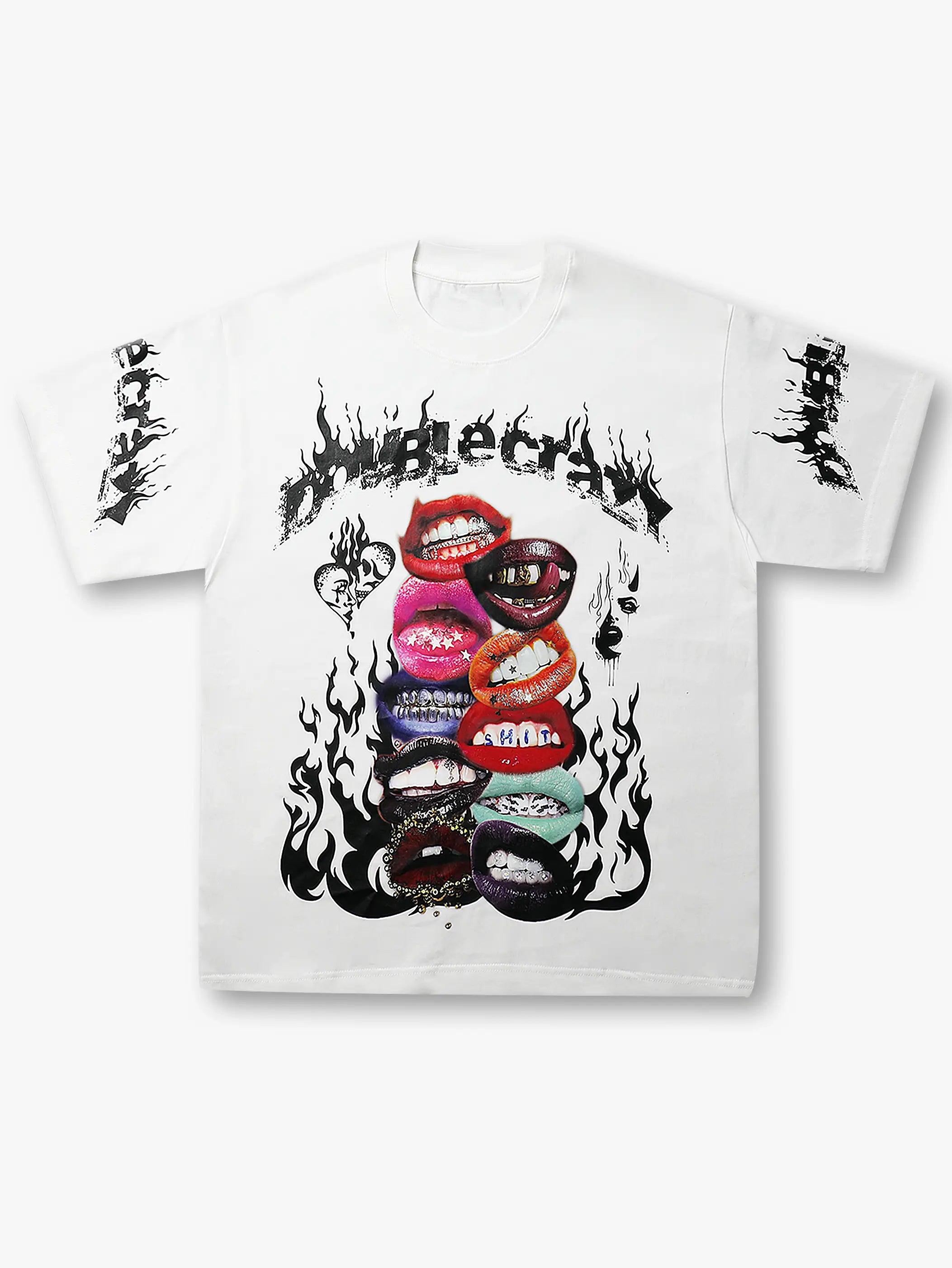 Wild Lip Stack Fire T-shirt -055