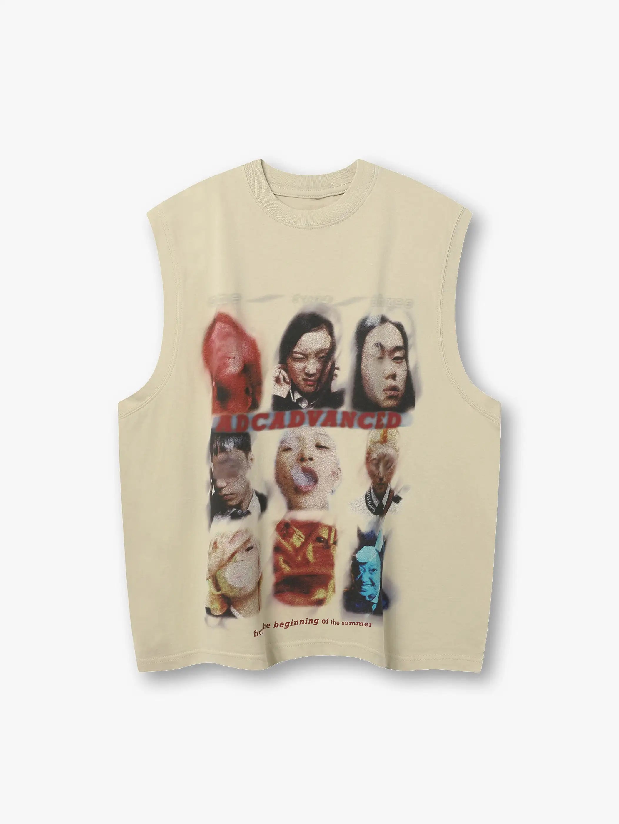 Abstract Portrait Vest-S1099