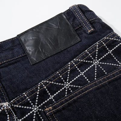 Jean large géométrique Star Grid-S1237