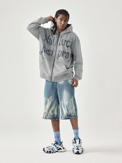 Diamond Graffiti No Luck Just Pray Hoodie-069L