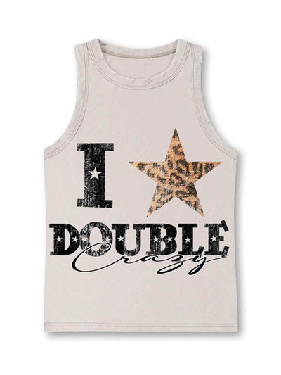 Leopard Star Vintage Graphic Tank-522