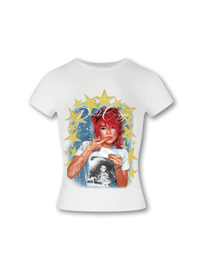 T-shirt bébé étoile strass Y2K-526
