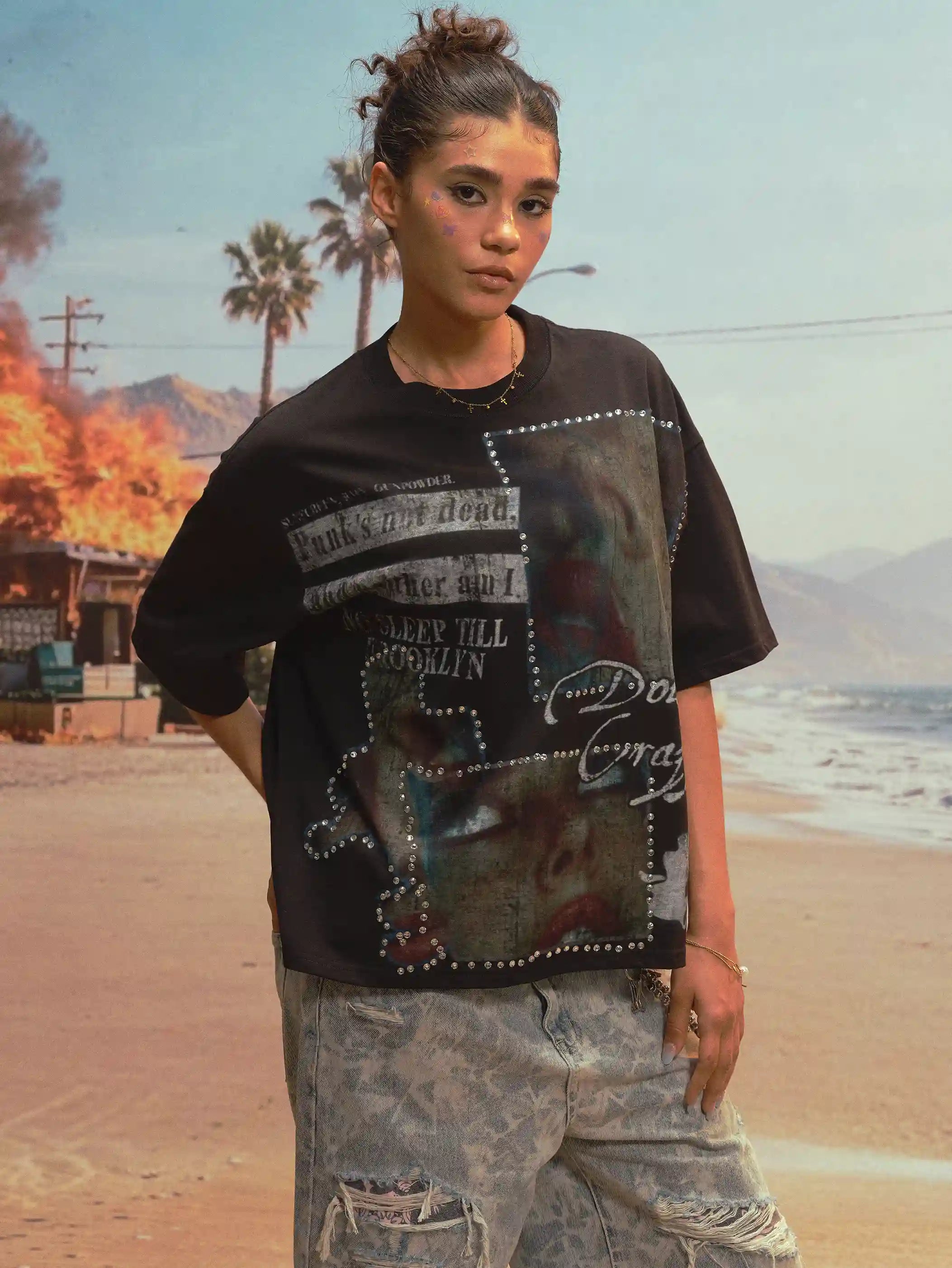 Ironic Bling Pretty Lies Sorona Tee-527