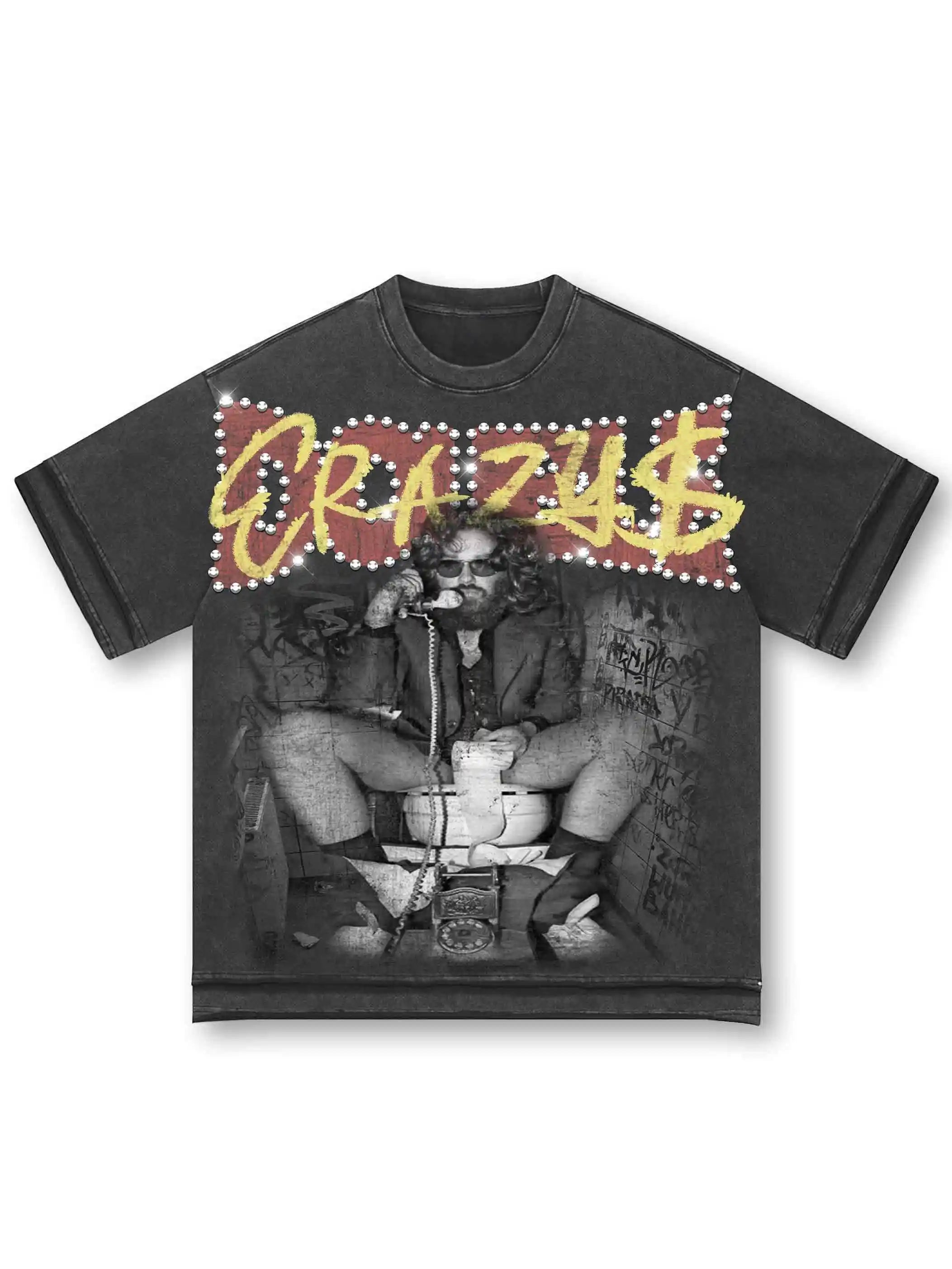 Punk Crazy$ Photo Wash Tee-528