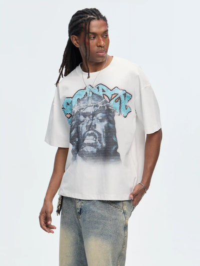 T-shirt Bling Jésus qui pleure-529
