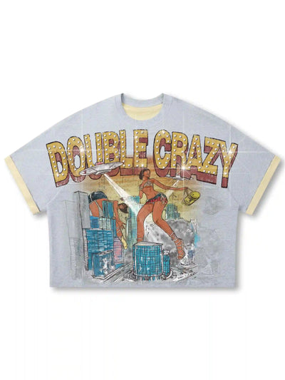 90s Bling Sci-fi Hand-drawn Tee-534