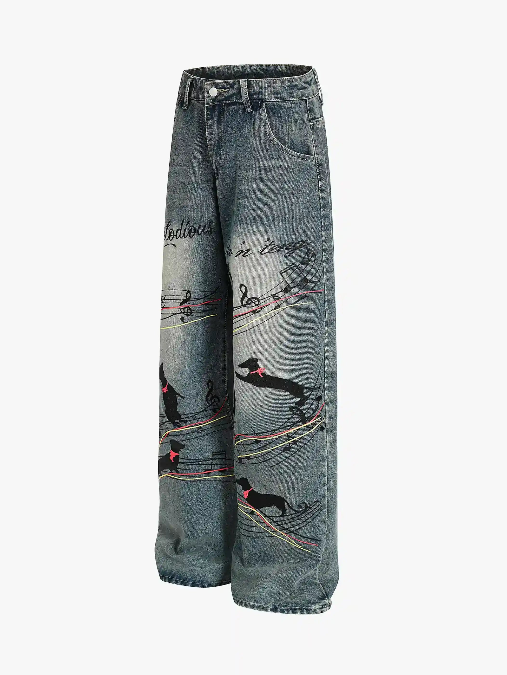 Doxie Beat Straight Denims-S1079