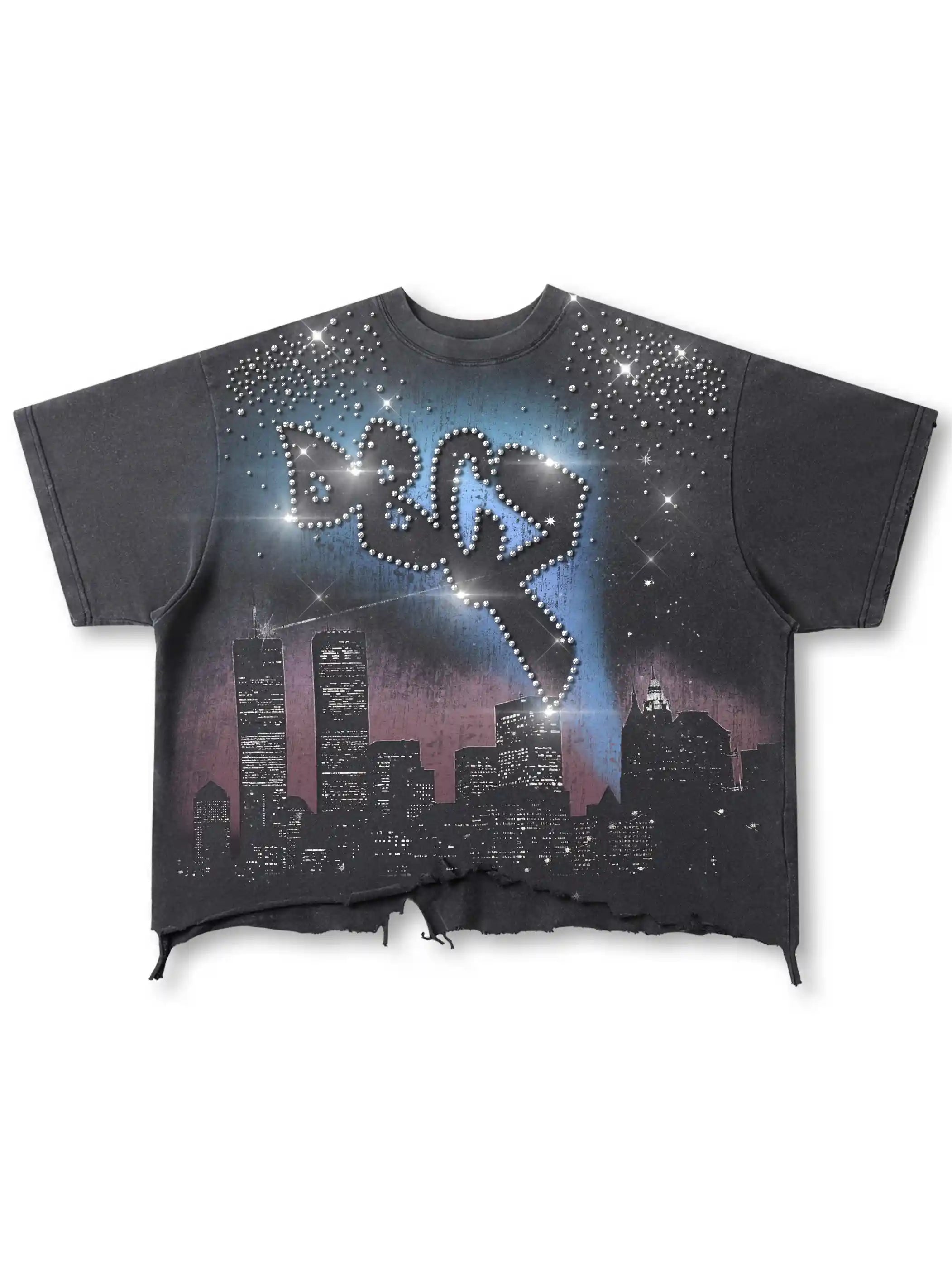 90s Bling Airbrush City Tee-540