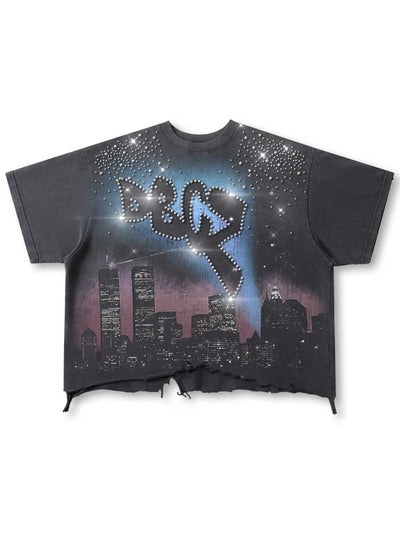 90s Bling Airbrush City Tee-540