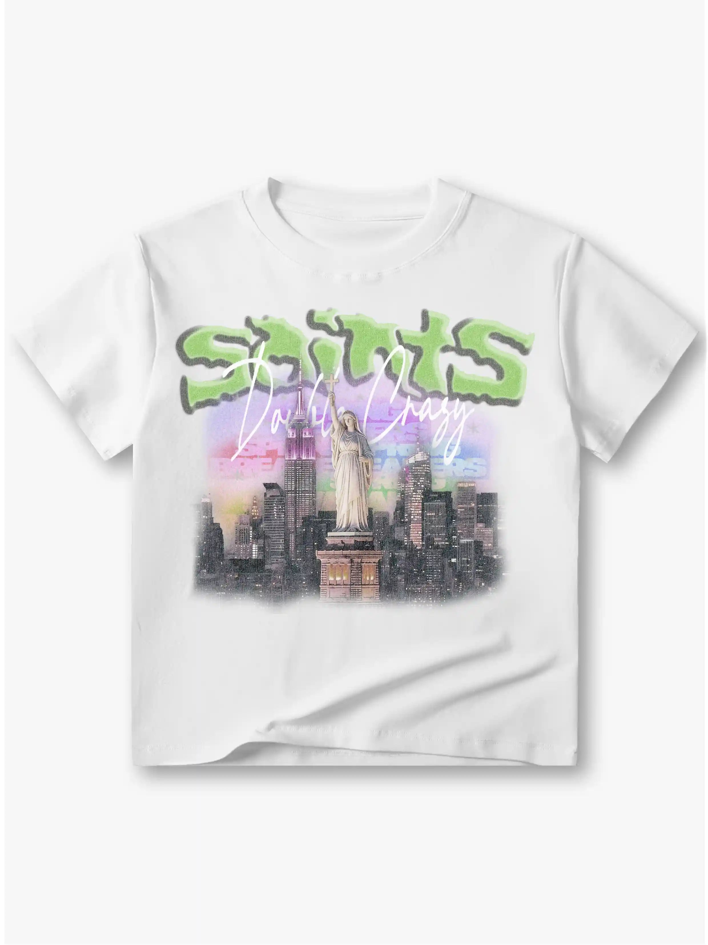 Y2K Saints NY Graphic Regular Tee-545