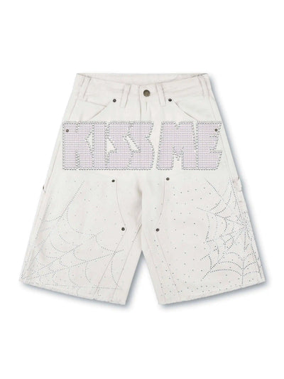 Pantalones carpinteros acampanados con salpicaduras de pintura S1204