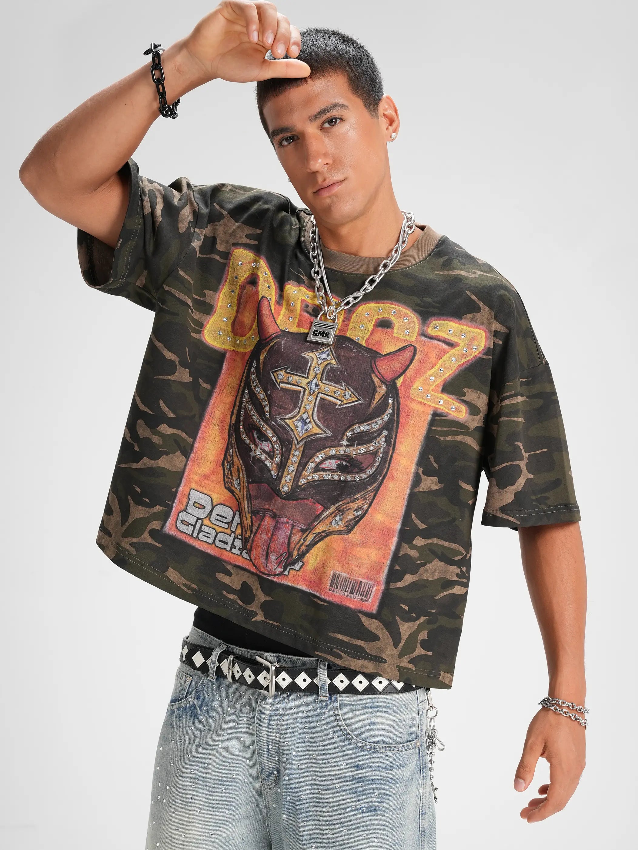 Camiseta holgada Gladiator camuflaje-555