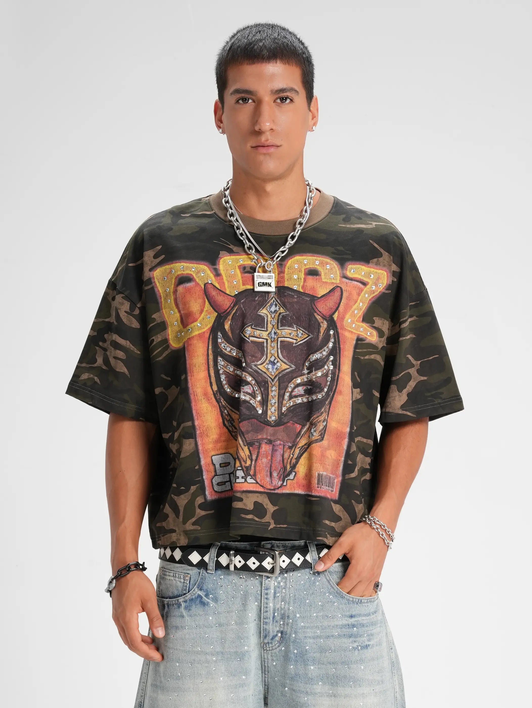 Camiseta holgada Gladiator camuflaje-555